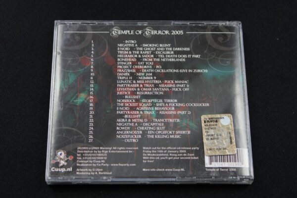 Various ‎– Temple Of Terror 2005 CD0041 - immagine 2