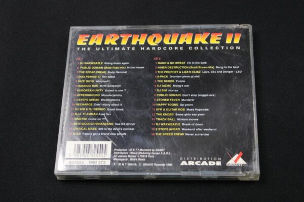 Various ‎– Earthquake II - The Ultimate Hardcore Collection CD0200 - immagine 2